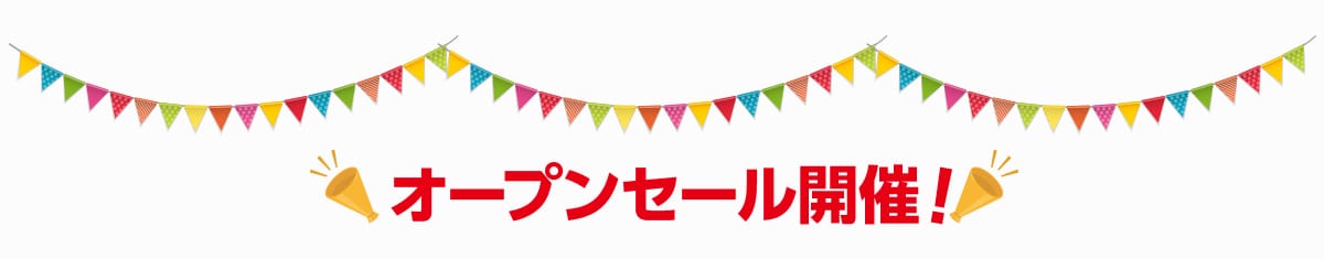 オープンセール開催！