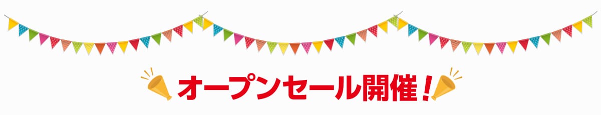 オープンセール開催！